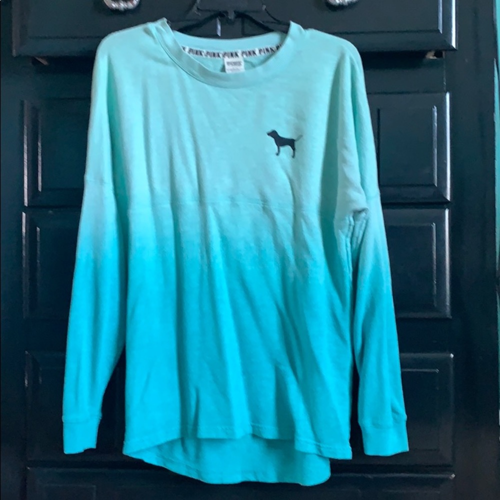 PINK long sleeve ombré shirt